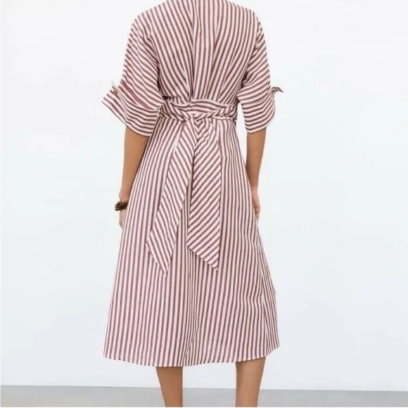 ZARA striped dress size xsmall - Picture 4 of 10